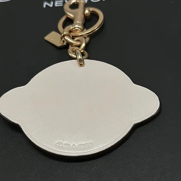 Coach X NASA Saturn Planet Space Leather Bag Charm keychain FOB Glitter Space - Picture 7 of 8